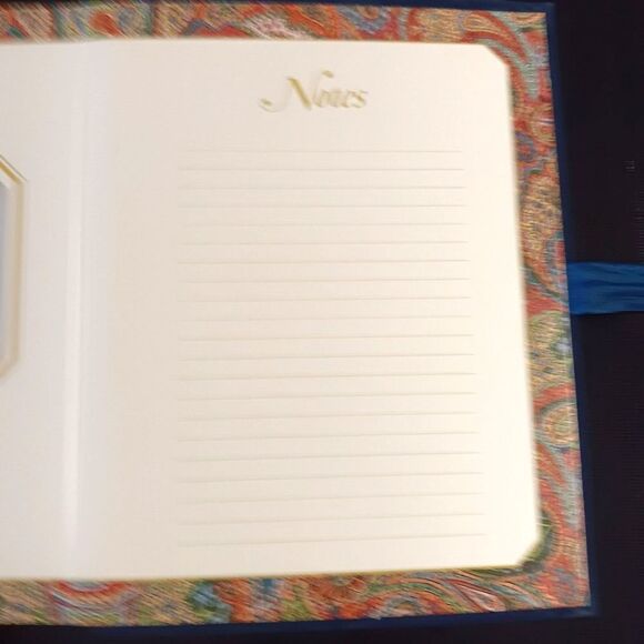 VTG Photo Album 90s DEDICATION book TO DAD WITH LOVE Father suede BLUE ribbon - Picture 11 of 11